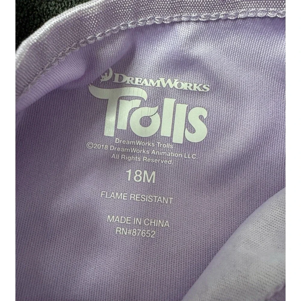 Dream Works Trolls 18M Silky Pj Pant/Short Sleeve Matching Set